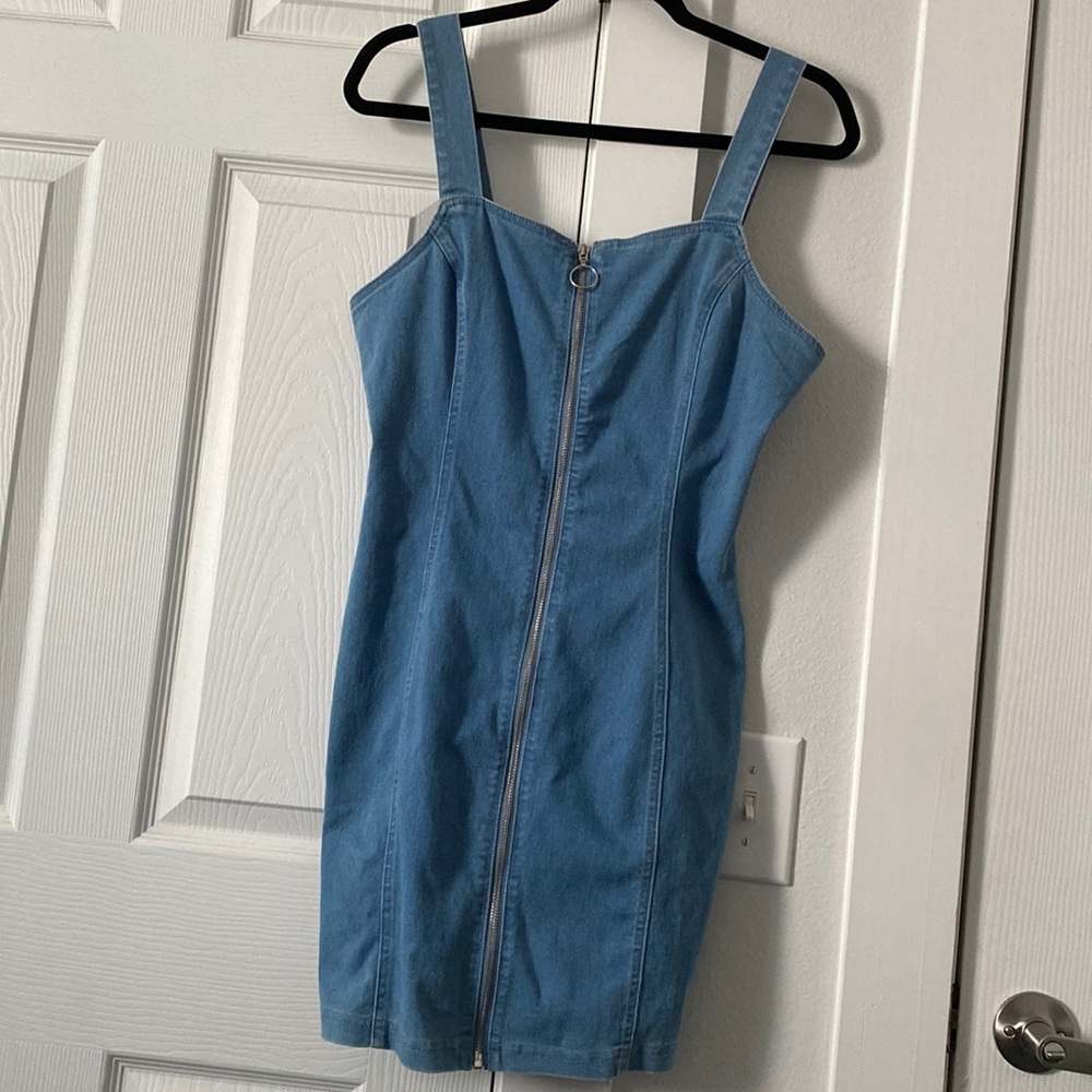 Jean overall dress